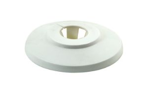 Afbeeldingen van Pijprozet, 3/4-28 mm, pvc, wit