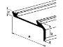 Afbeeldingen van AluArt Trapkant aluminium zonder inlage 5 meter 42x19x5mm