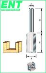 Afbeeldingen van ENT Groeffrees HW dubbelsnijdend schacht 8 mm  10x30x90