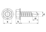 Afbeeldingen van Plaatschroef rvs a2       zb 6.3x32