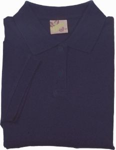 Afbeeldingen van L&S damespolo dark navy           m