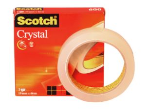 Afbeeldingen van 3M scotch plakband, 19 mm, 66 meter, 6001966, crystal clear