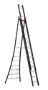 Afbeeldingen van Altrex Aluminium kokerladder (gecoat) - 3-delig reform Nevada 3x14