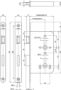 Afbeeldingen van ASSA ABLOY Badkamerdeurslot 2486, doornmaat 60 mm, zonder sluitplaat, wc72, rvs