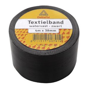 Afbeeldingen van Deltafix Textielband Watervast , 38 mm, 4 meter, rood