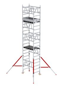 Afbeeldingen van Altrex Aluminium 1-persoons rolsteiger - Smal MiTOWER hout 6,2meter