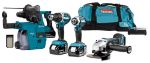 Afbeeldingen van Makita 18 v combiset voor allround boor-, schroef- en slijpwerk DLX4103W